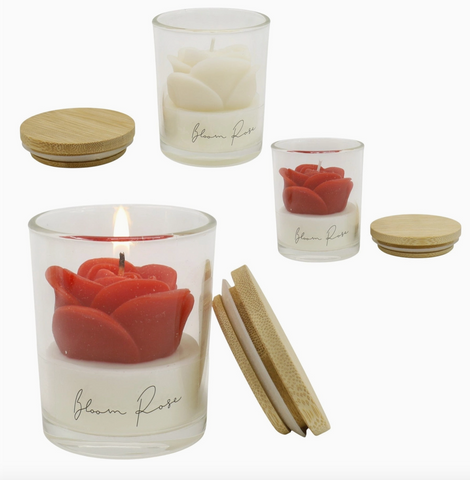 Rose Flower Fragrance Scented Candle