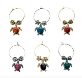 Sea Turtles Wine Charms