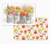 Plastic Reversible Rectangular Placemats (Multiple Styles)