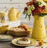 French Bees Embossed Honeycomb Pitcher
