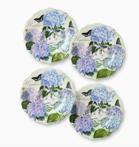 Garden Path Melamine Canape Plates S/4