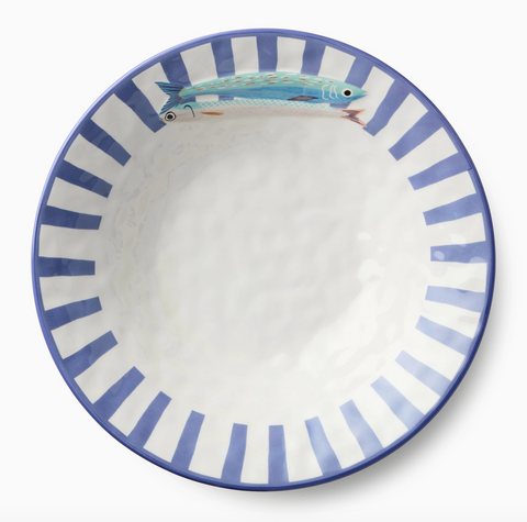 Something Fishy Serving Bowl 13" X 3"