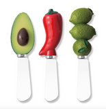 Set of 3 Cheese Spreaders (Multiple Variants)