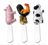 Set of 3 Cheese Spreaders (Multiple Variants)