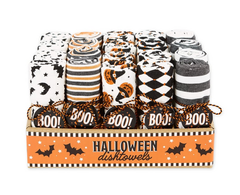 Boo! Halloween Assorted Dishtowel (5 variants)