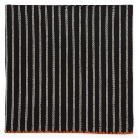 Spider Stripped Embellished Napkin