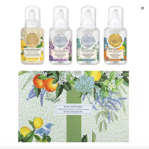 Botanicals Mini Foaming Soaps 4-pc Boxed Set