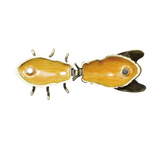 Enameled Metal Bee Shaped Trinket Box w/ Jewels