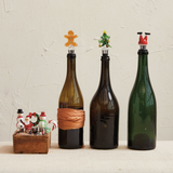 Wine Stopper w/ Glass Holiday Icon (8 Variants)