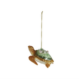 Hand-Painted Glass Sea Turtle Ornament