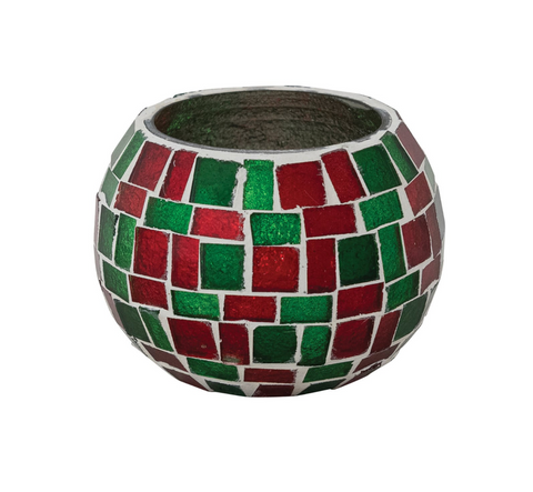 Recycled Glass Mosaic Tealight