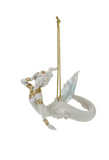 Resin Mermaid Ornament with Faux Pearls, 3 Styles
