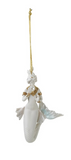 Resin Mermaid Ornament with Faux Pearls, 3 Styles