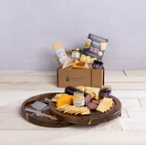 Cheese Board w Gourmet Gift Pack