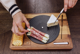 Turntable Acacia and Slate Cheese Board