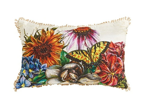 Botanical Floral Pillow