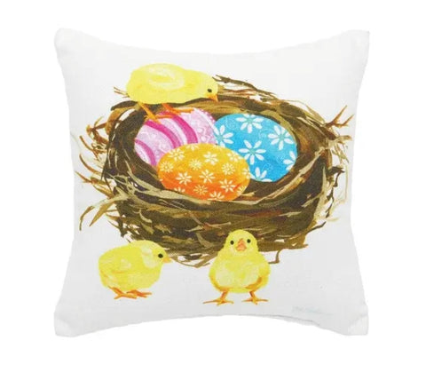 Chicks & Nest Pillow