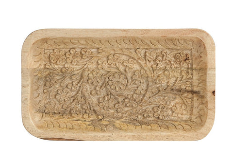 Hand-Carved Mango Wood Tray