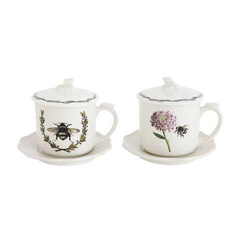 Mug, Saucer, Lid and Strainer Set