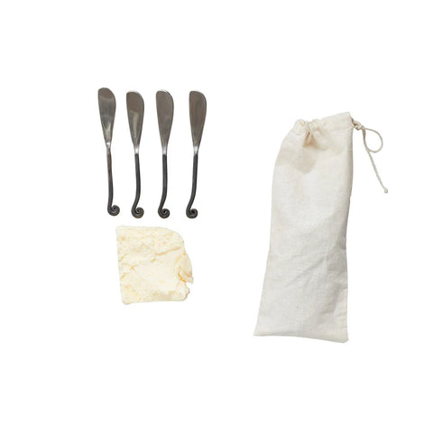 Hand-Forged Canape Knives (Set of 4)
