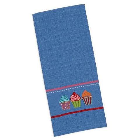 Cupcake Embroidered Dishtowel