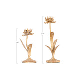 Metal Flower Taper Holders