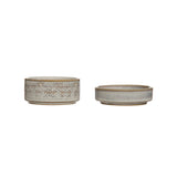 Round Stoneware Stackable Container