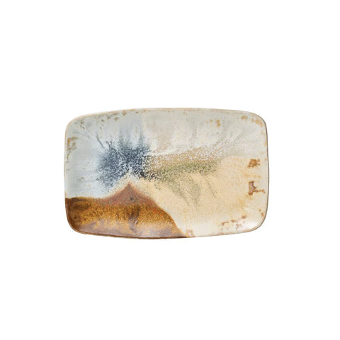 Stoneware Platter with Glaze