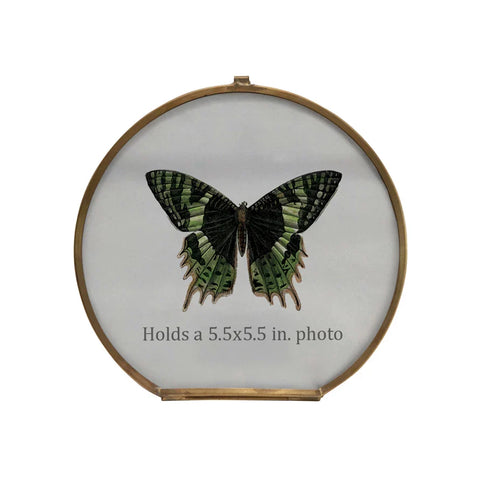 Brass & Glass Photo Frame