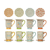 Stoneware Mug with Dish