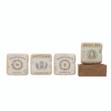 Resin Coasters with Bee/Hive in Wood Box