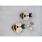Hand-Painted Stoneware Bee Plate