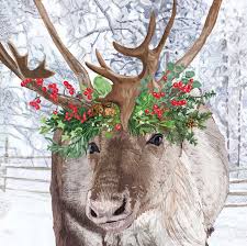 "Blitzen" Cocktail Napkins