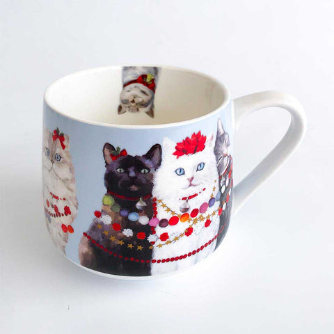 Festive Cat Trio Mug