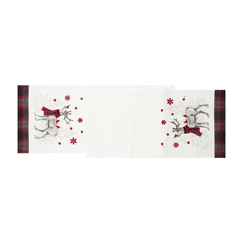Frosty Deer Table Runner