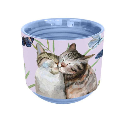 Kittens and Butterflies Plant Pot