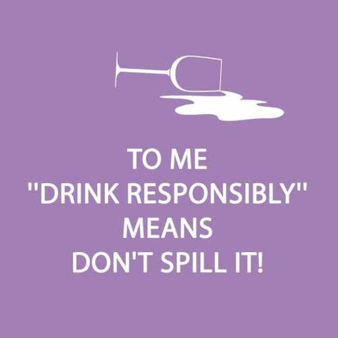 "Drink Responsibly" Cocktail Napkins