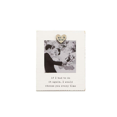Mr. Mrs. Magnet Wood Frame