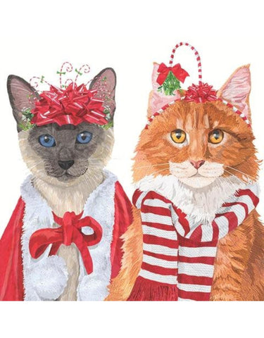 "Festive Felines" Cocktail Napkins