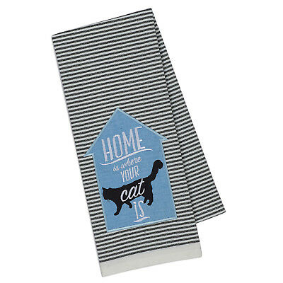 "Cat Home" Dishtowel