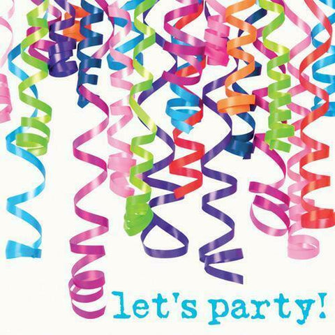 "Lets Party" Cocktail Napkins