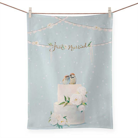Wedding Birds Tea Towel